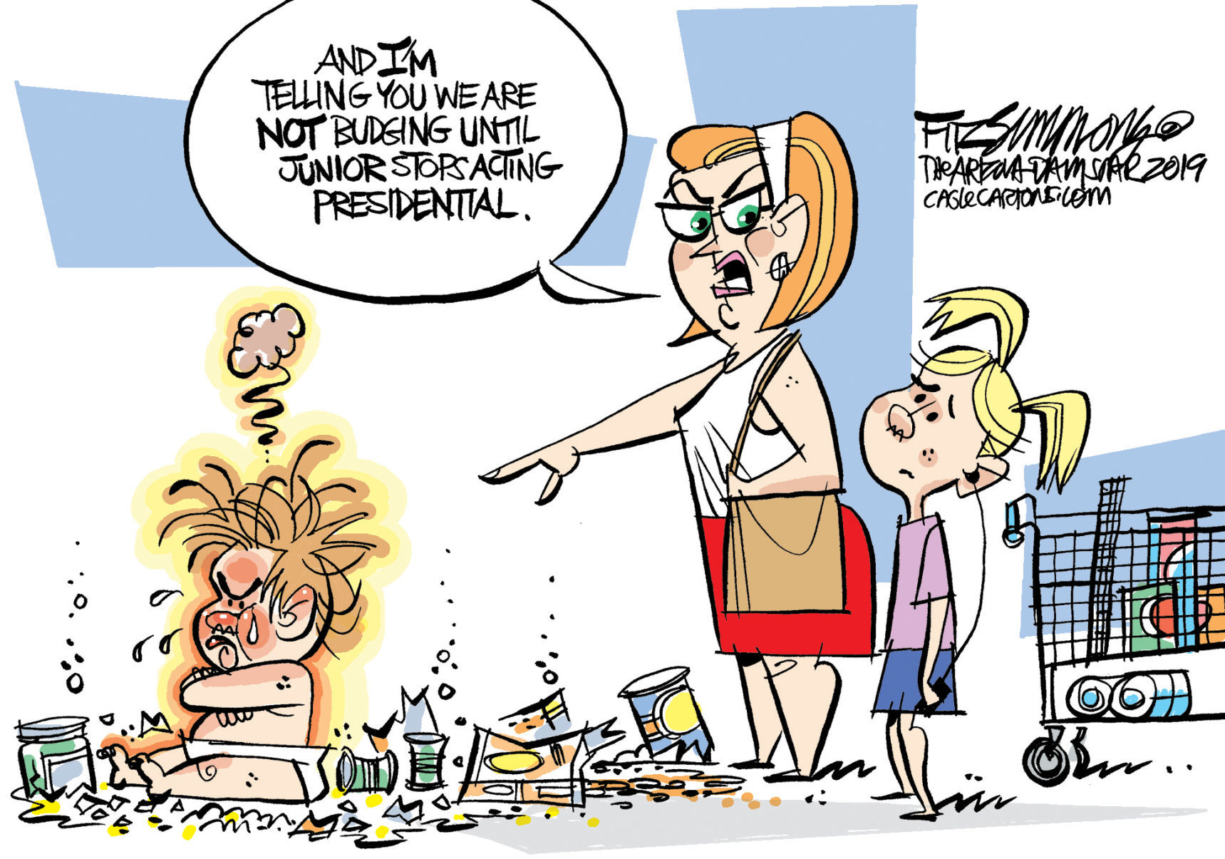 Daily Fitz Cartoon: Tantrum